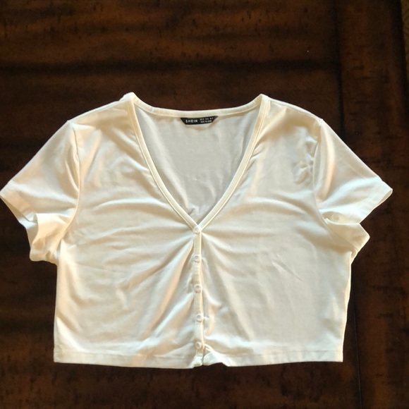 SHEIN Tops - SOLD! - Shein White Crop top XL